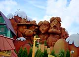 Cartoon town in Island of Adventure, Florida