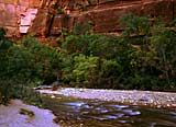 Temple of Sinawava in Zion National Park, Utah